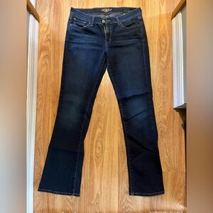 Dark wash boot cut jeans
